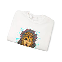 Golden Aztec Warrior Queen Illustration Unisex Sweatshirt