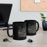 Andean Cliffside Inca Citadel Graphic Black Mug