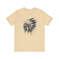 Urban Feather Headdress Graffiti Unisex T-Shirt