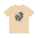 Urban Feather Headdress Graffiti Unisex T-Shirt