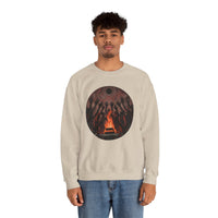 Sacred Fire Tribal Ceremony Glyph Style Unisex Sweatshirt