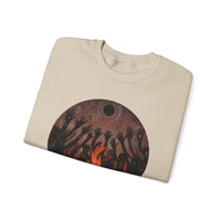 Sacred Fire Tribal Ceremony Glyph Style Unisex Sweatshirt
