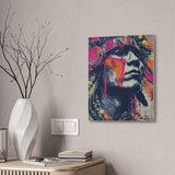 Neon Maya Street Warrior Graphic Canvas