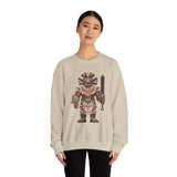 8-Bit Aztec Warrior Pixel Art Style Unisex Sweatshirt