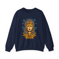 Golden Aztec Warrior Queen Illustration Unisex Sweatshirt