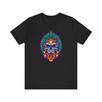 Aztec Indian Death Skull Tattoo Style Unisex T-Shirt