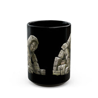 Ancient Andes Stone Colossus Graphic Black Mug