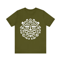 Andean Dual God Symmetry Tribal Glyph Style Unisex T-Shirt