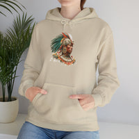 Maya Elder Warrior Watercolor Portrait Unisex Hoodie