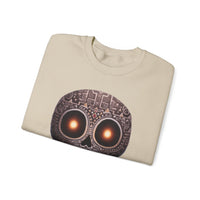 Tribal Glow Chibi Aztec Skull Unisex Sweatshirt