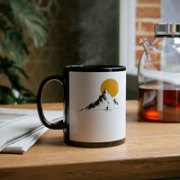 Sacred Inca Mountain Minimalist Black Mug