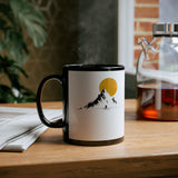 Sacred Inca Mountain Minimalist Black Mug
