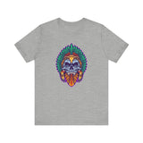 Aztec Indian Death Skull Tattoo Style Unisex T-Shirt