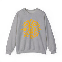Mesoamerican Sun Face Unisex Sweatshirt