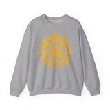 Mesoamerican Sun Face Unisex Sweatshirt