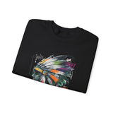 Urban Feather Headdress Graffiti Unisex Sweatshirt