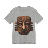 Ancient Andean Tribal Mask Stylized Face Unisex T-Shirt