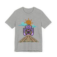 Eye of the Sun Pyramid Illustration Unisex T-Shirt