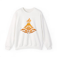 Tribal Volcano Spiral Smoke Glyph Style Unisex Sweatshirt