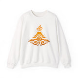 Tribal Volcano Spiral Smoke Glyph Style Unisex Sweatshirt