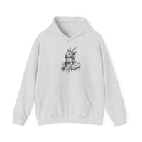 Jaguar Warrior Ink Portrait Unisex Hoodie
