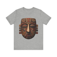 Ancient Andean Tribal Mask Stylized Face Unisex T-Shirt