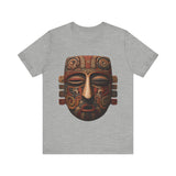 Ancient Andean Tribal Mask Stylized Face Unisex T-Shirt