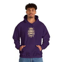 Ah Puch Skull Crown Mayan Glyph Style Unisex Hoodie