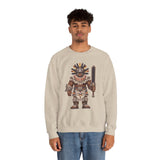 8-Bit Aztec Warrior Pixel Art Style Unisex Sweatshirt