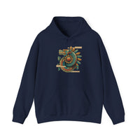 Feathered Serpent Sun Spiral Unisex Hoodie