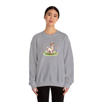 Baby Llama Inca Blossom Crown Unisex Sweatshirt