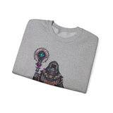 Cyber Temple Techno Priest Pixel Art Unisex Sweatshirt
