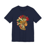 Aztec Warrior Head Illustration Unisex T-Shirt