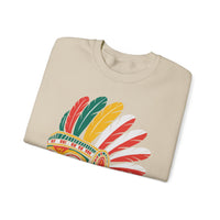 Aztec Feathered Skull Fiesta Illustration Unisex Sweatshirt