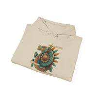 Feathered Serpent Sun Spiral Unisex Hoodie