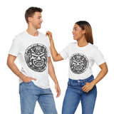 Mayan Jaguar Deity Woodcut Style Unisex T-Shirt
