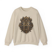 Ancient Aztec Solar Deity Mask Unisex Sweatshirt