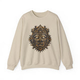 Ancient Aztec Solar Deity Mask Unisex Sweatshirt