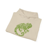 Mayan Aztec Totem Symbol of Iguana Unisex Hoodie