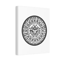 Aztec Calendar Illustration Canvas