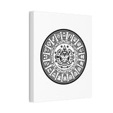 Aztec Calendar Illustration Canvas