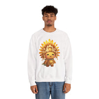 Chibi Inti Inca Sun God Cartoon Style Unisex Sweatshirt