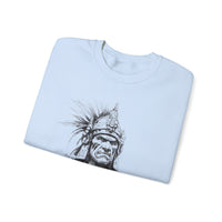 Inca Warrior Line Art Tribal Design Unisex Sweatshirt