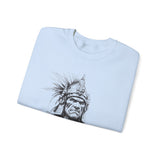 Inca Warrior Line Art Tribal Design Unisex Sweatshirt