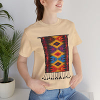 Indigenous Andean Geometric Textile Pattern Unisex T-Shirt