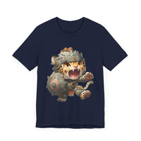 Chibi Mayan Jaguar Warrior with Tribal Shield Unisex T-Shirt
