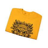 Aztec-Inspired Tlaloc God Tribe Graphic Unisex Sweatshirt