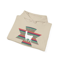 Andean Llama Fiesta Illustration Unisex Hoodie
