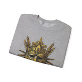Aztec Golden Feather Headdress Mask Unisex Sweatshirt