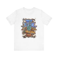 Aztec Turquoise Cactus Desert Landscape Unisex T-Shirt